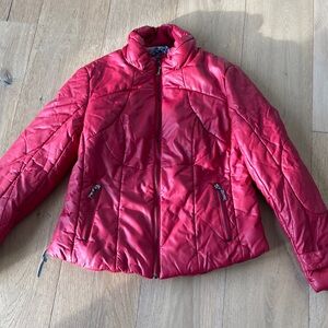 Cleo Women's Vibrant Red Quilted Puffer Jacket